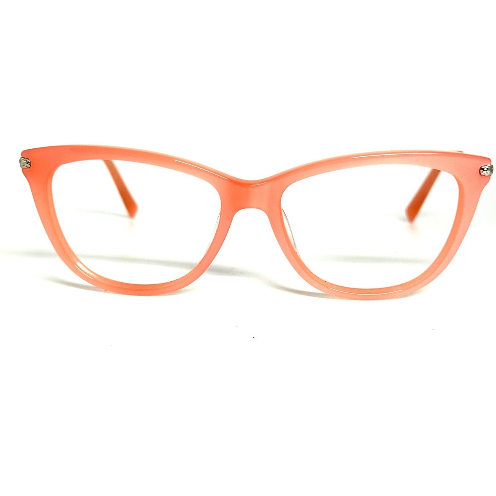 Converse A222 Pink Cat Eye Eyeglasses Frames 54-16-135 Silver Metal Arms
